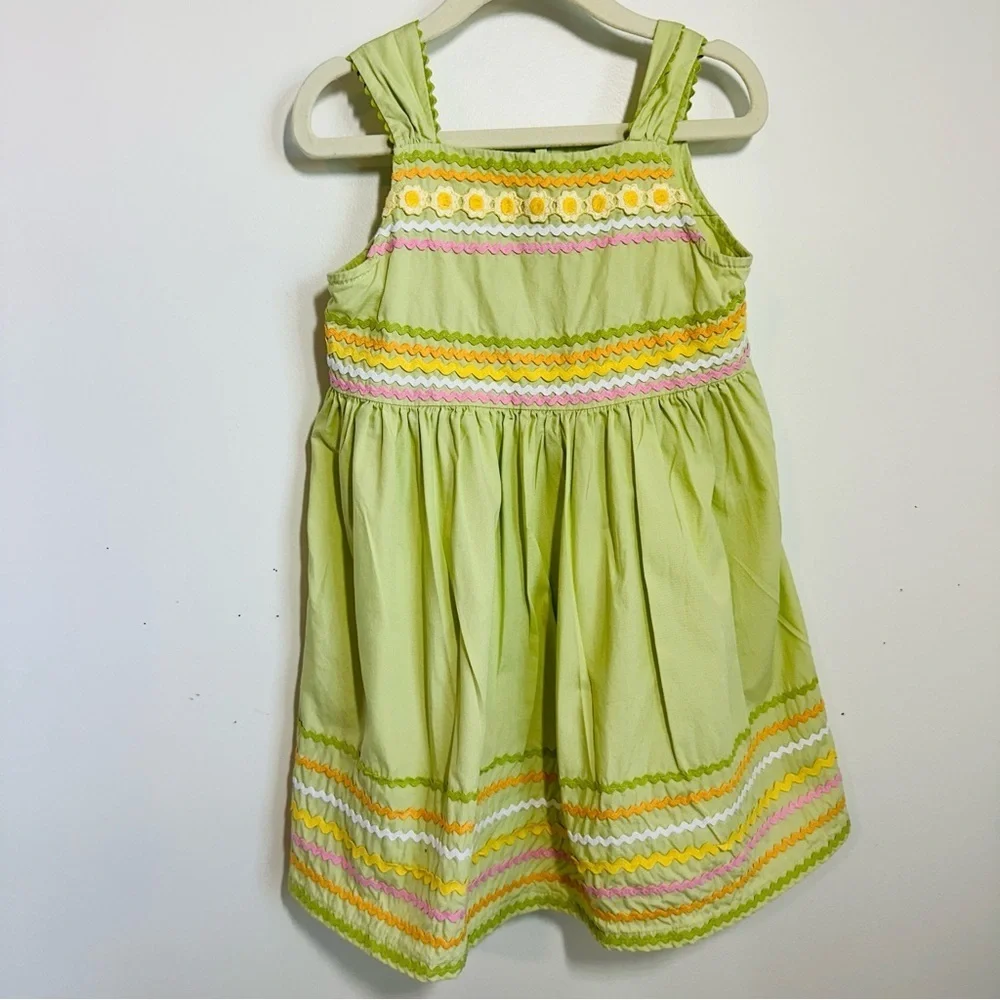 Gymboree Sunflower Fields Spring Cheer Sundress Ric-Rack Dress Sz 4